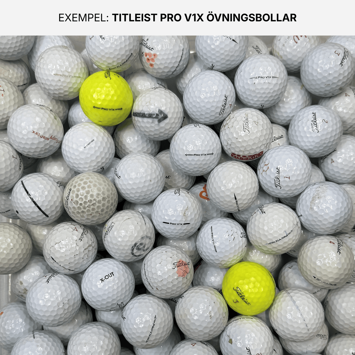 Titleist Pro V1x Övningsbollar 50-Pack