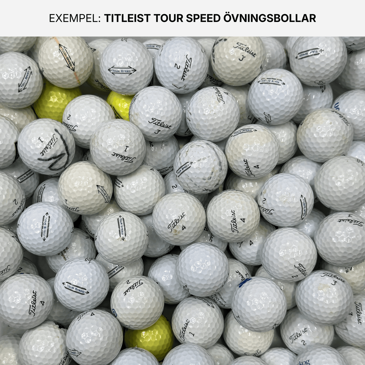 Titleist Tour Speed Övningsbollar 50-Pack