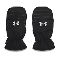Svarta golfvantar Under Armour CGI Cart Mitt med vitt logotryck – vindtäta och fodrade vantar för vintergolf.