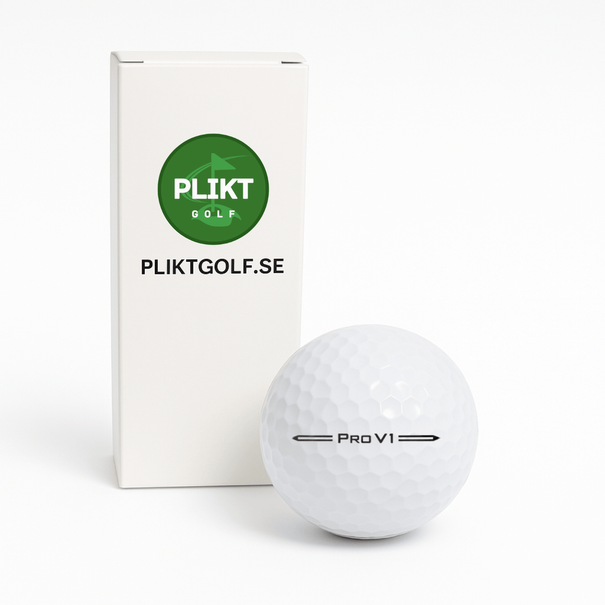 Titleist Pro V1 2023 3-pack återvunna golfbollar från Plikt Golf