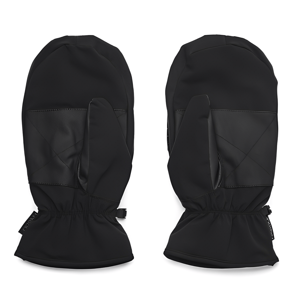 Svarta golfvantar Under Armour CGI Cart Mitt med vitt logotryck – vindtäta och fodrade vantar för vintergolf.