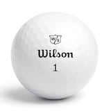 Wilson Staff Triad logotyp på golfboll – återvunnen premiumboll hos Plikt Golf